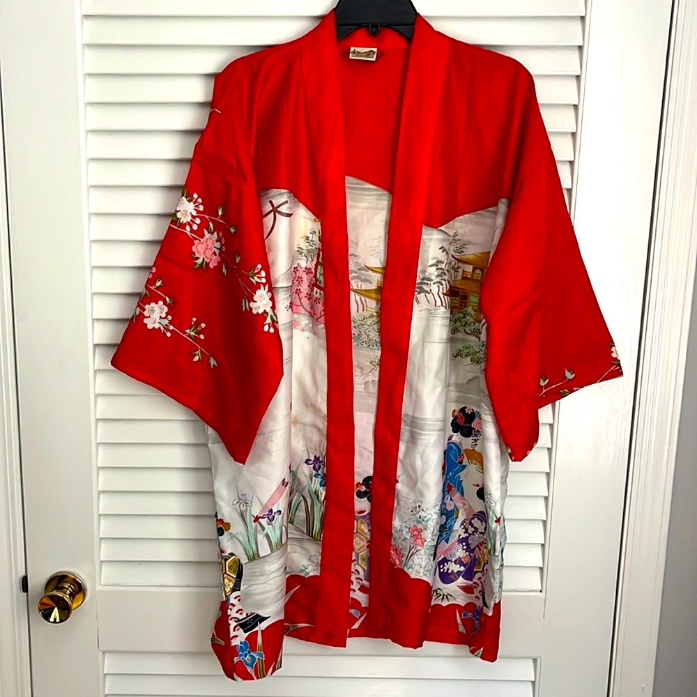 Vintage Kimono From Japan 34” long